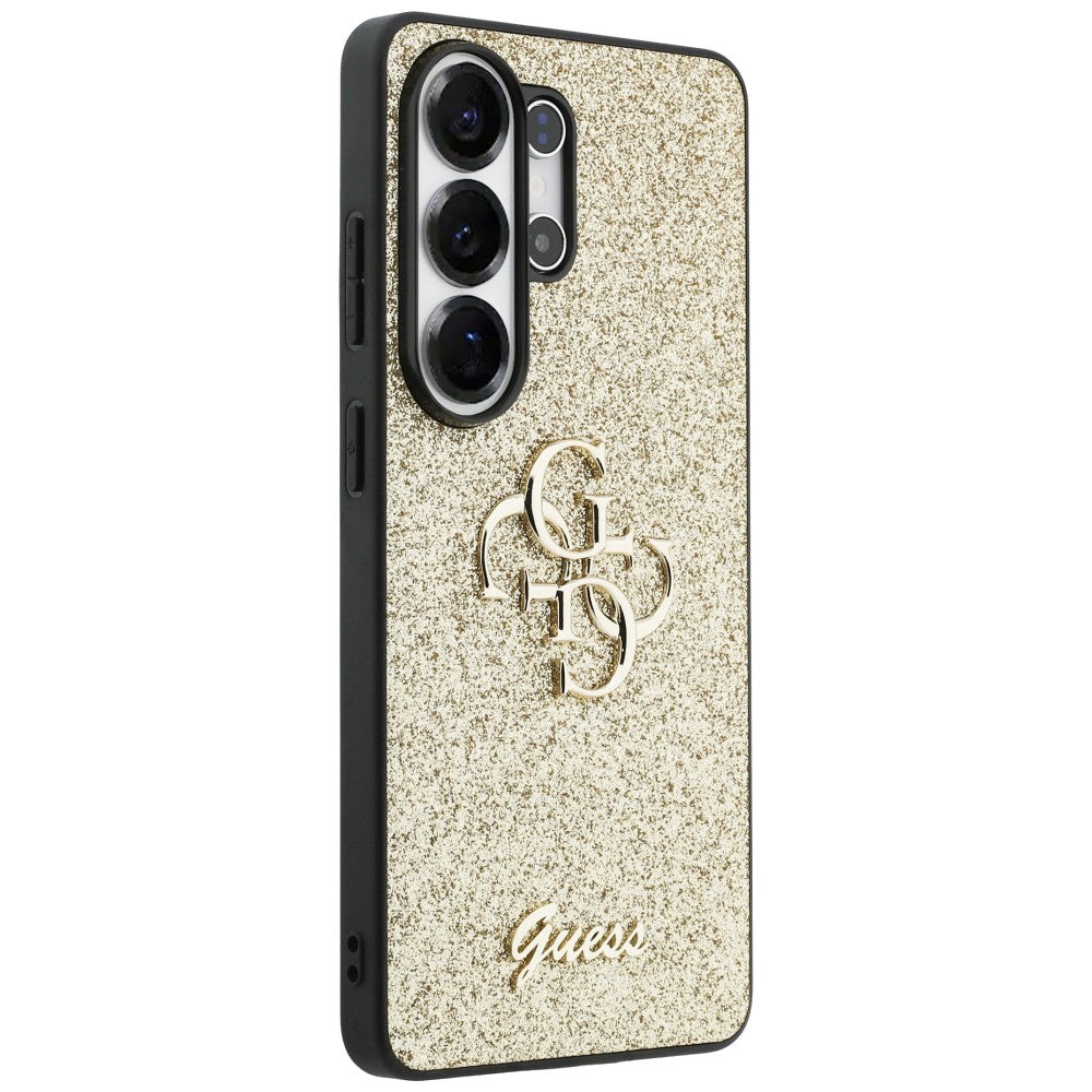 Guess Fixed Glitter Big 4G Metal Logo case til Samsung Galaxy S26 Ultra - guld