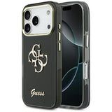Guess IML 4G Script Metallæske til iPhone 17 Pro Max - sort