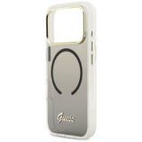 Guess IML Gradient Script Metal MagSafe Case til iPhone 17 Pro - sort