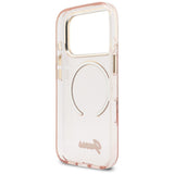 Guess IML Script Metal MagSafe Case til iPhone 17 Pro Max - Pink