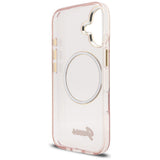 Guess IML Script Metal MagSafe Case til iPhone 17 - Pink