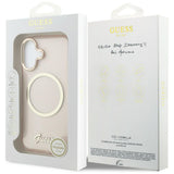 Guess IML Script Metal MagSafe Case til iPhone 17 - Pink