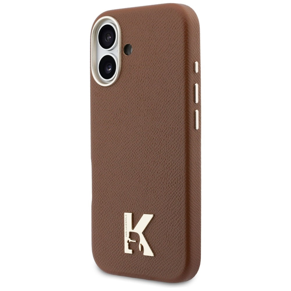 Karl Lagerfeld Karl Head Logo MagSafe Case til iPhone 17 - Brunt