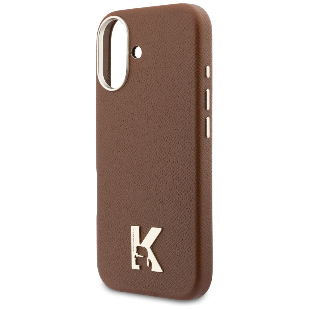 Karl Lagerfeld Karl Head Logo MagSafe Case til iPhone 17 - Brunt