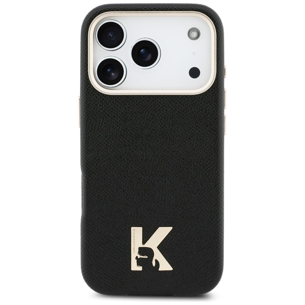 Karl Lagerfeld Karl Head Logo MagSafe Case til iPhone 17 Pro - sort