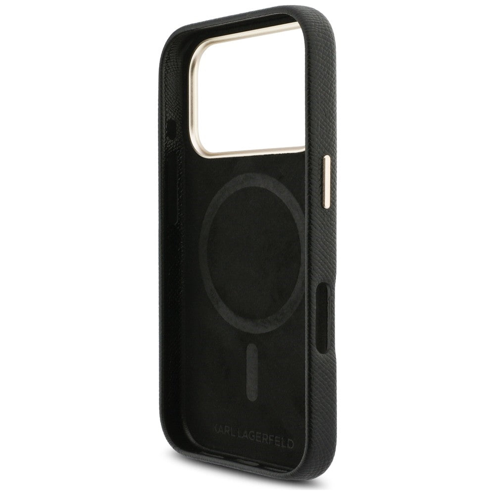 Karl Lagerfeld Karl Head Logo MagSafe Case til iPhone 17 Pro - sort