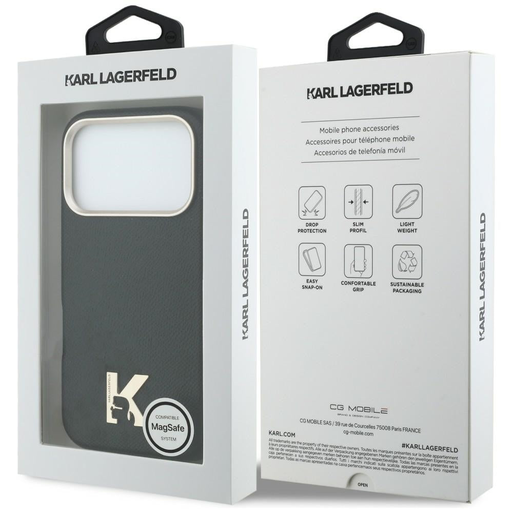 Karl Lagerfeld Karl Head Logo MagSafe Case til iPhone 17 Pro - sort