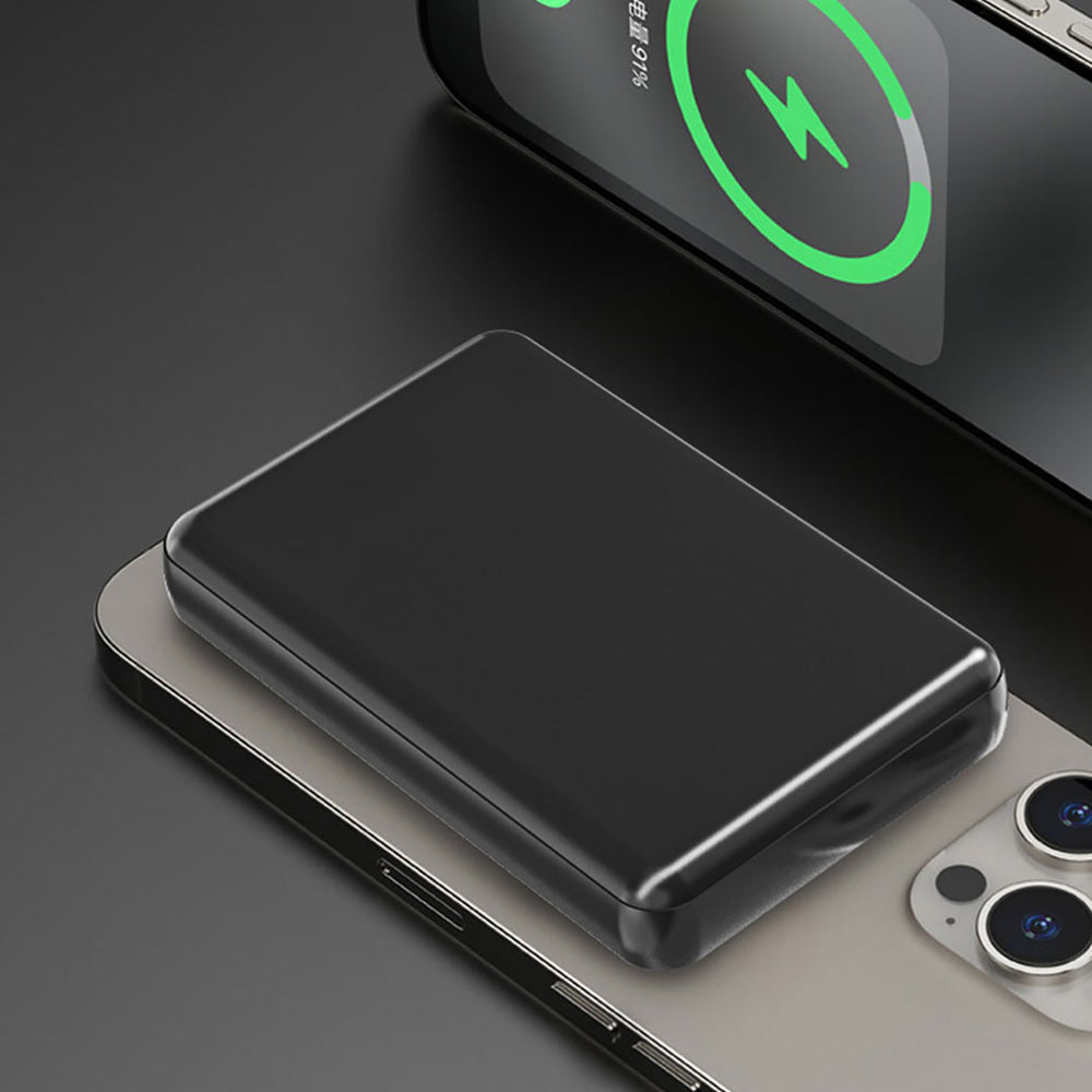 Dudao K14S Magnetisk Power Bank 20W 5000mAh 1x USB-A 1x USB-C - sort