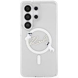 Karl Lagerfeld IML KC Script MagSafe Case for Samsung Galaxy S26 Ultra - Transparent