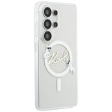 Karl Lagerfeld IML KC Script MagSafe Case for Samsung Galaxy S26 Ultra - Transparent