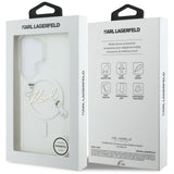 Karl Lagerfeld IML KC Script MagSafe Case for Samsung Galaxy S26 Ultra - Transparent
