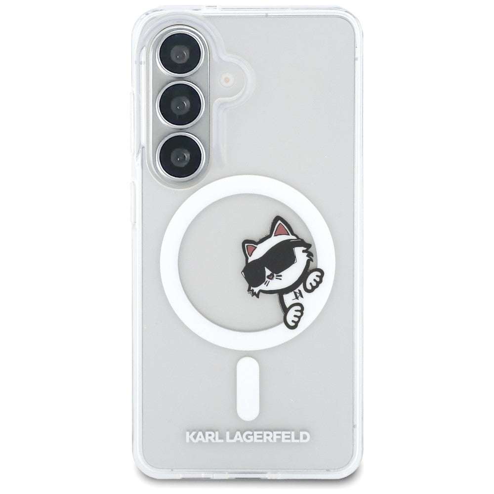 Karl Lagerfeld IML Peekaboo Choupette MagSafe Case for Samsung Galaxy S26 - Transparent