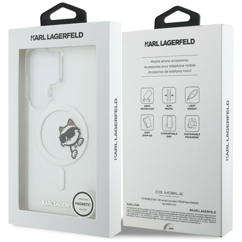 Karl Lagerfeld IML Peekaboo Choupette MagSafe case for Samsung Galaxy S26 Ultra - transparent