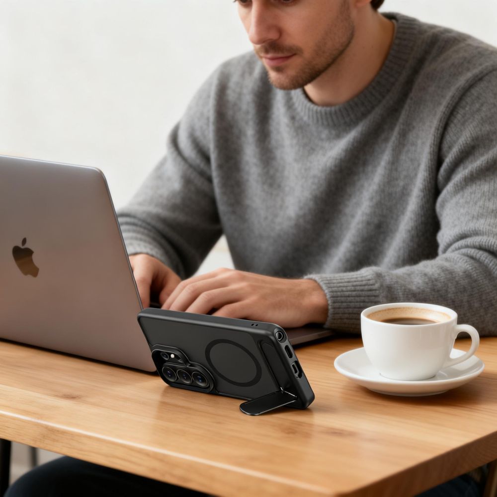 Tech-Protect MagRack MagSafe Case til Samsung Galaxy S26 Ultra - Matte Black