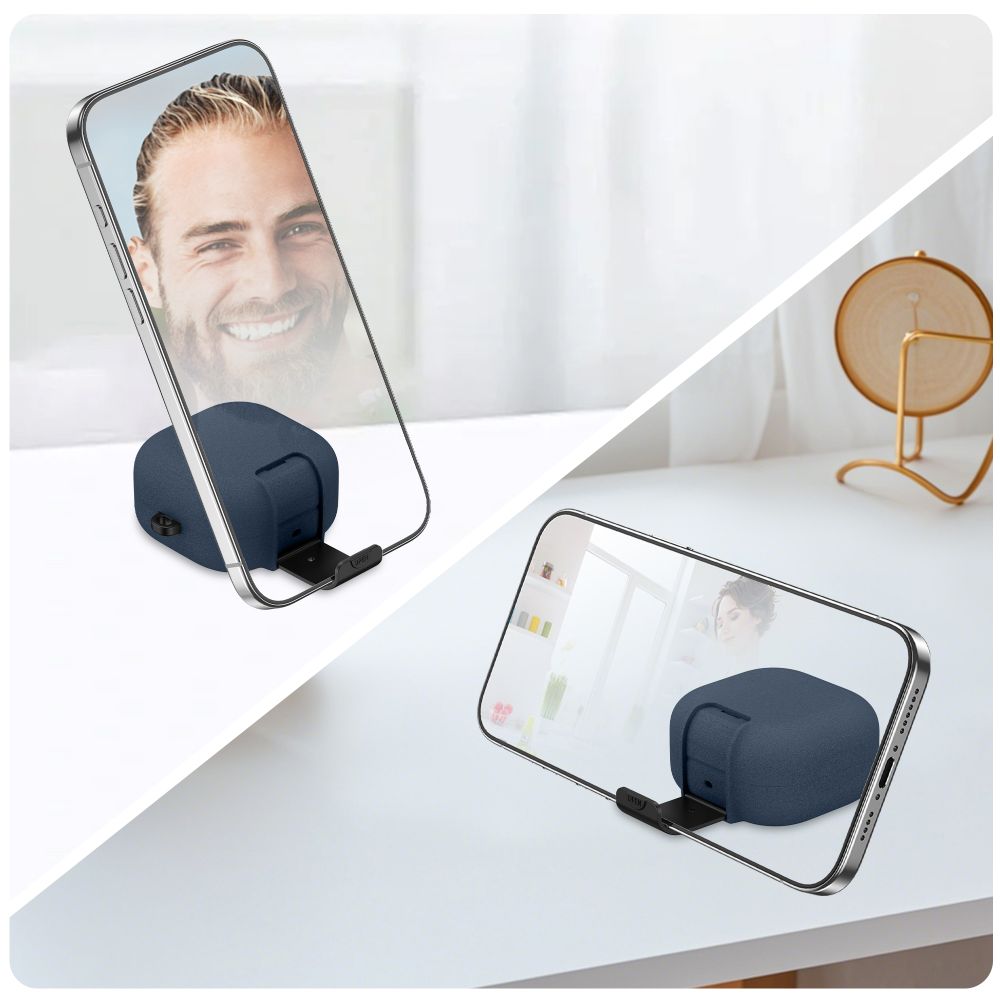 Tech-Protect Slim Hook Case til Samsung Galaxy Buds 4 / 4 Pro - Navy Blue
