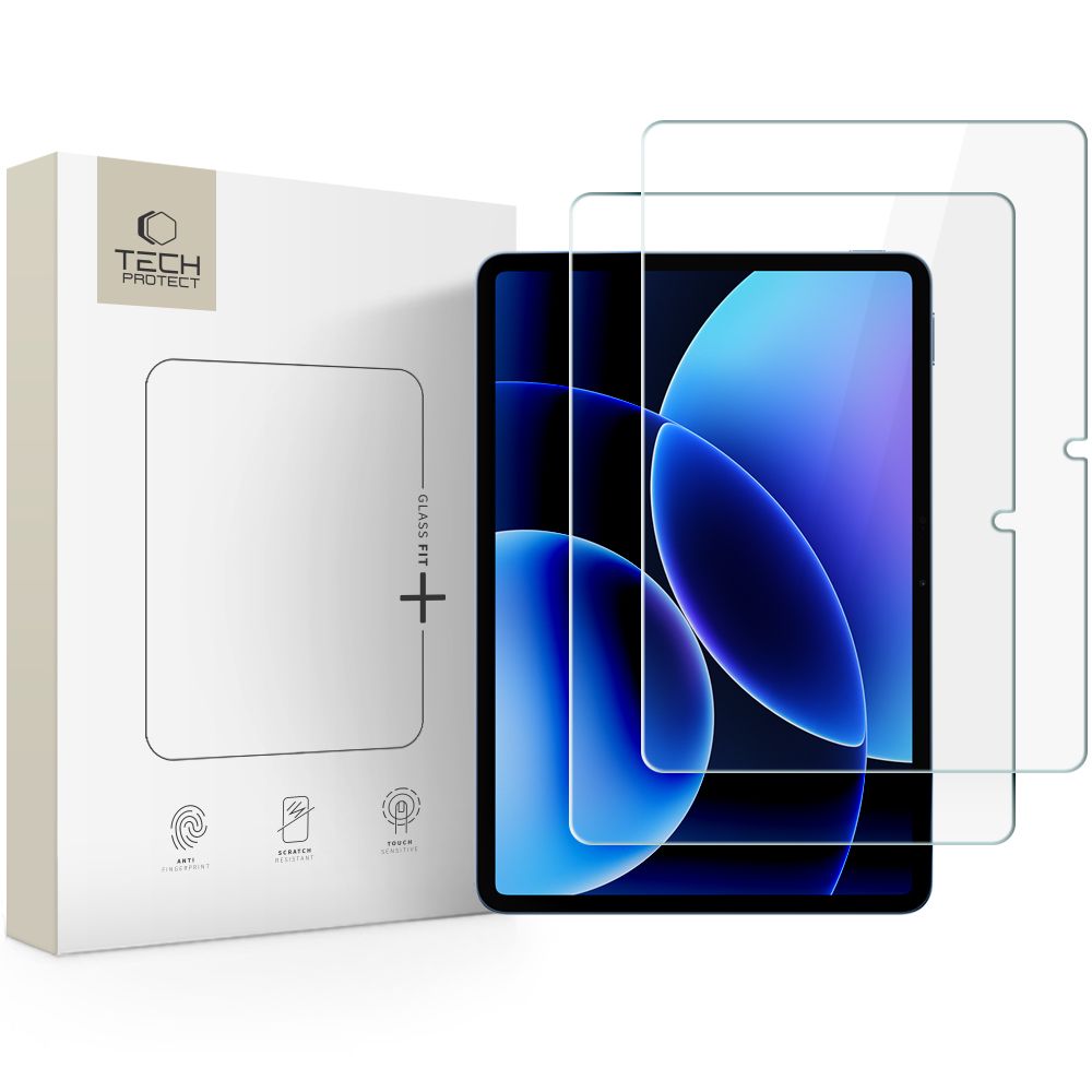 Tech-Protect Glass Fit+ 2-pakke tempereret glas til Xiaomi iPad 7 / 7 Pro / 8 / 8 Pro 11.2"
