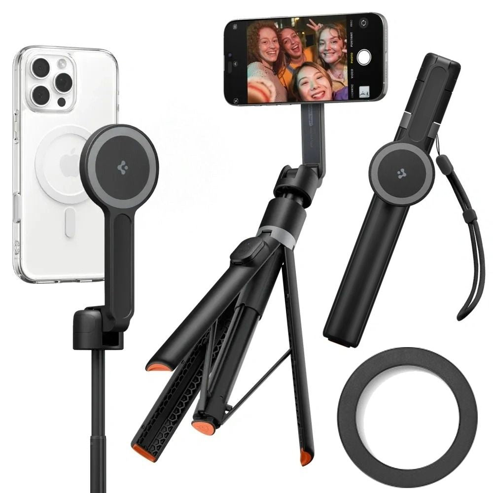 Spigen S581W MagSafe Bluetooth Selfie Stick og Stativ - sort