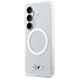 BMW IML slagsikret metal logo MagSafe Case til Samsung Galaxy S26 - Transparent