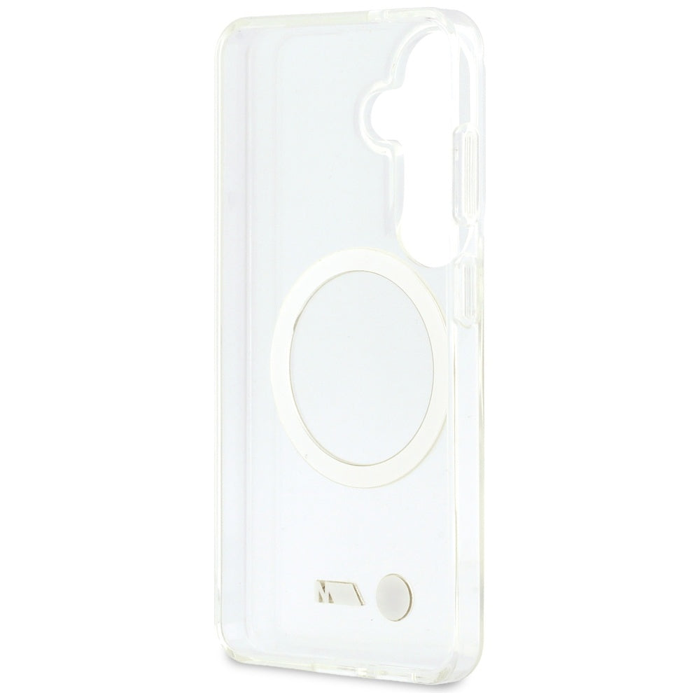 BMW IML slagsikret metal logo MagSafe Case til Samsung Galaxy S26 - Transparent