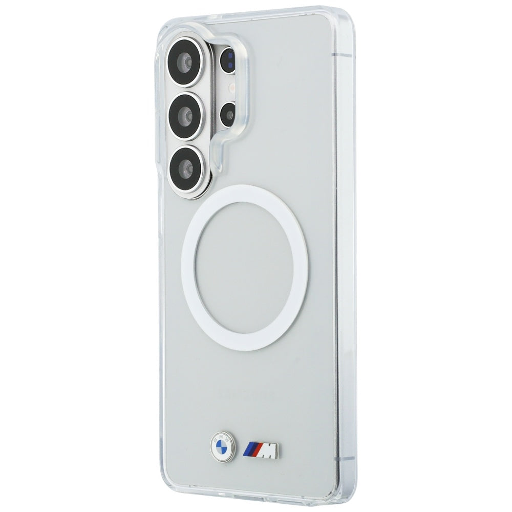 BMW IML slagsikret metal logo MagSafe Case til Samsung Galaxy S26 Ultra - Transparent