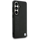 BMW læder Hot Stamp MagSafe Case til Samsung Galaxy S26 - sort