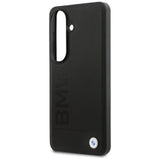 BMW læder Hot Stamp MagSafe Case til Samsung Galaxy S26 - sort
