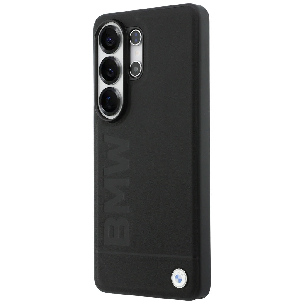 BMW læder Hot Stamp MagSafe Case til Samsung Galaxy S26 Ultra - sort