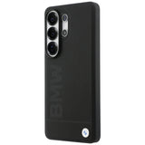 BMW læder Hot Stamp MagSafe Case til Samsung Galaxy S26 Ultra - sort