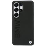 BMW læder Hot Stamp MagSafe Case til Samsung Galaxy S26 Ultra - sort