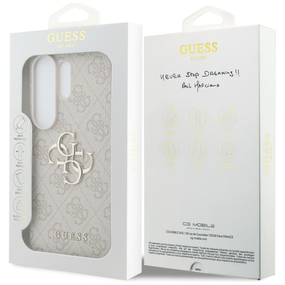 Guess 4G Big Metal Logo Case for Samsung Galaxy S26 Ultra - Pink