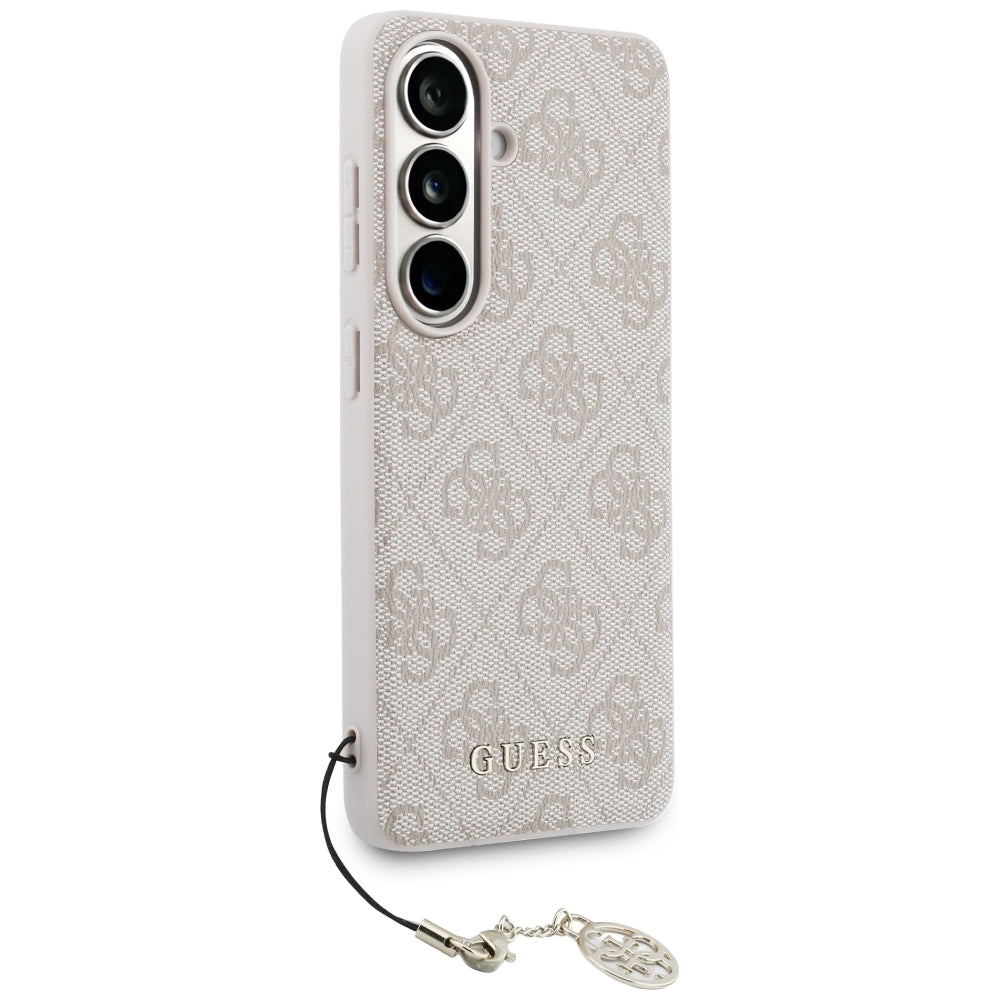 Guess 4G Classic Logo Charm MagSafe Case for Samsung Galaxy S26 - Pink