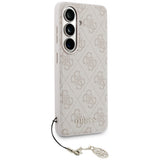 Guess 4G Classic Logo Charm MagSafe Case for Samsung Galaxy S26 - Pink