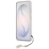 Guess 4G Classic Logo Charm MagSafe Case for Samsung Galaxy S26 - Pink
