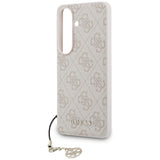 Guess 4G Classic Logo Charm MagSafe Case for Samsung Galaxy S26 - Pink