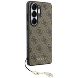 Guess 4G Classic Logo Charm MagSafe Case for Samsung Galaxy S26 Ultra - Brown