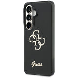 Guess IML Big Metal 4G Script-kasse til Samsung Galaxy S26 - sort
