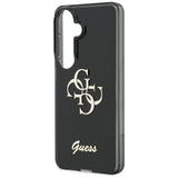 Guess IML Big Metal 4G Script-kasse til Samsung Galaxy S26 - sort