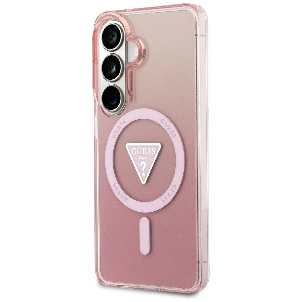 Guess IML Gradient Triangle MagSafe Case til Samsung Galaxy S26 - Pink
