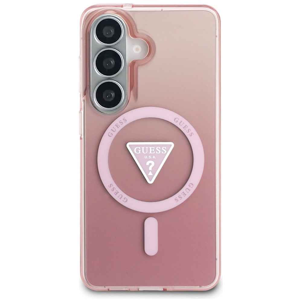 Guess IML Gradient Triangle MagSafe Case til Samsung Galaxy S26 - Pink