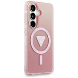 Guess IML Gradient Triangle MagSafe Case til Samsung Galaxy S26 - Pink