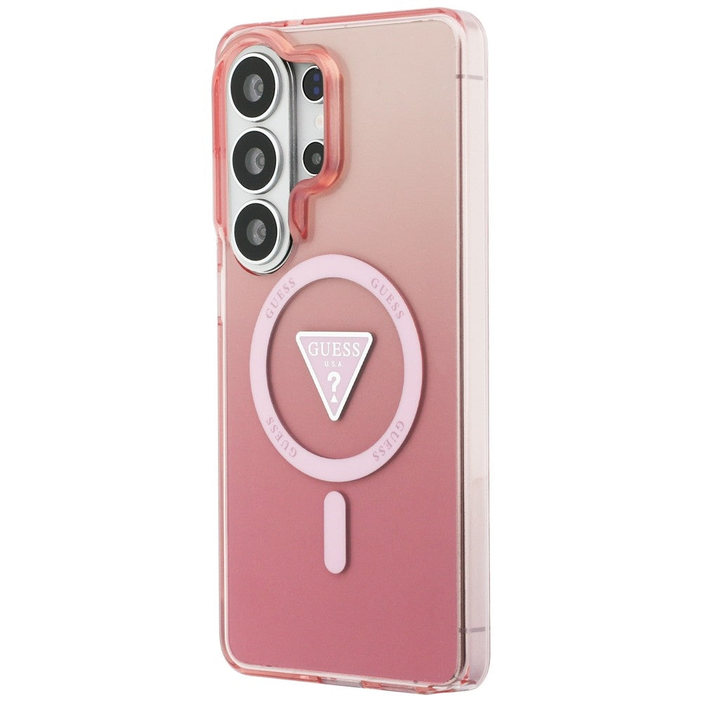 Guess IML Gradient Triangle MagSafe Case til Samsung Galaxy S26 Ultra - Pink