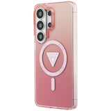 Guess IML Gradient Triangle MagSafe Case til Samsung Galaxy S26 Ultra - Pink