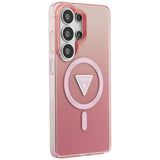 Guess IML Gradient Triangle MagSafe Case til Samsung Galaxy S26 Ultra - Pink