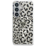 Guess IML Leopard Print Triangle MagSafe Case til Samsung Galaxy S26 - sort