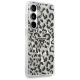 Guess IML Leopard Print Triangle MagSafe Case til Samsung Galaxy S26 - sort