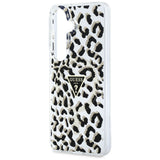 Guess IML Leopard Print Triangle MagSafe Case til Samsung Galaxy S26 - sort