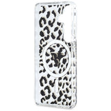 Guess IML Leopard Print Triangle MagSafe Case til Samsung Galaxy S26 - sort