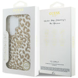Guess IML Leopard Print Triangle MagSafe Case til Samsung Galaxy S26 Ultra - Brunt