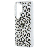 Guess IML Leopard Print Triangle MagSafe Case til Samsung Galaxy S26 Ultra - sort