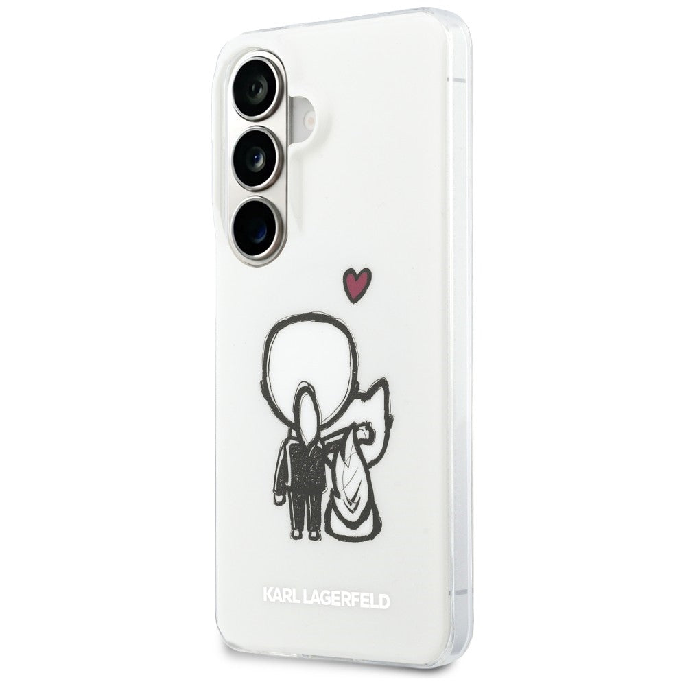 Karl Lagerfeld IML Karl&Choupette MagSafe Case for Samsung Galaxy S26 - Transparent